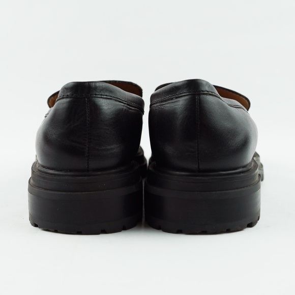 MADEWELL Size 7.5 The Bradley Lugsole Loafer in Leather True Black $158 - Picture 6 of 7